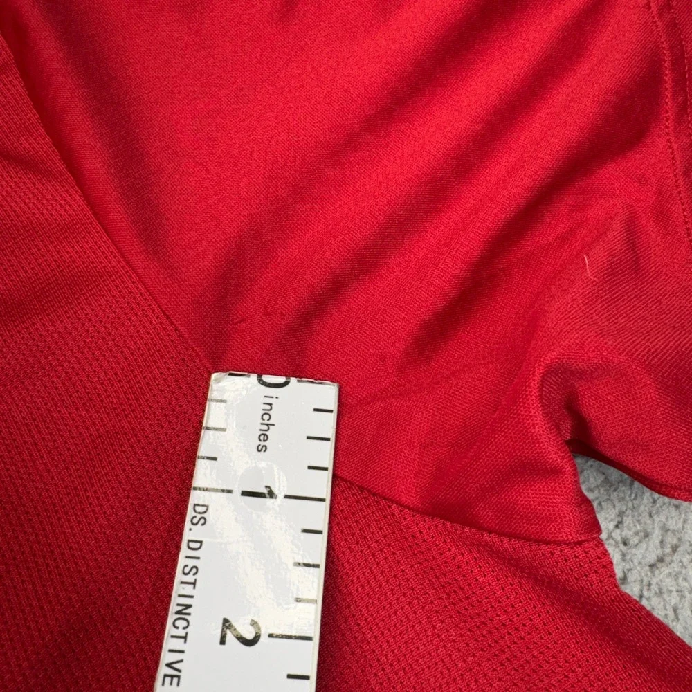 Atlanta United Soccer Jersey Men Large Red Adidas 2017 Football V Neck Inaugural